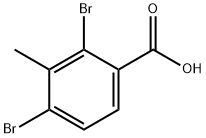 Benzoic acid, 2,4-dibromo-3-methyl- Structure