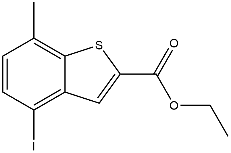 Ethyl 4-iodo-7-methylbenzo[b]thiophene-2-carboxylate Structure