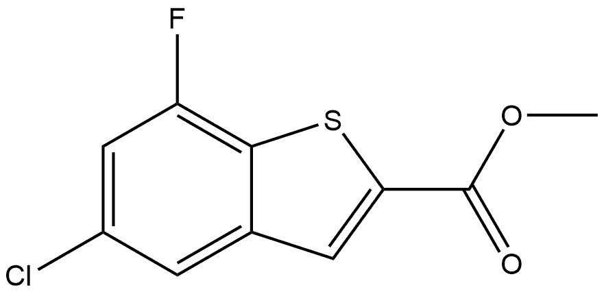 Methyl 5-Chloro-7-fluorobenzothiophene-2-carboxylate Structure