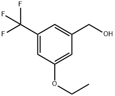 (3-Ethoxy-5-(trifluoromethyl)phenyl)methanol Structure