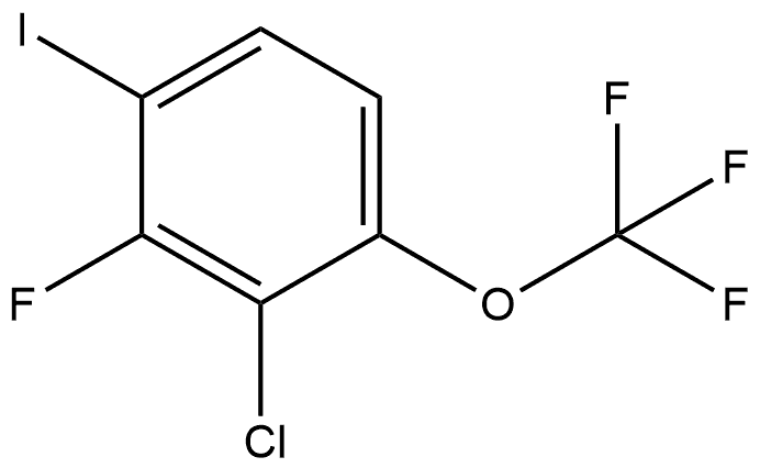 2-Chloro-3-fluoro-4-iodo-1-(trifluoromethoxy)benzene Structure