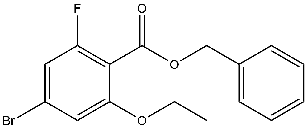 Phenylmethyl 4-bromo-2-ethoxy-6-fluorobenzoate Structure