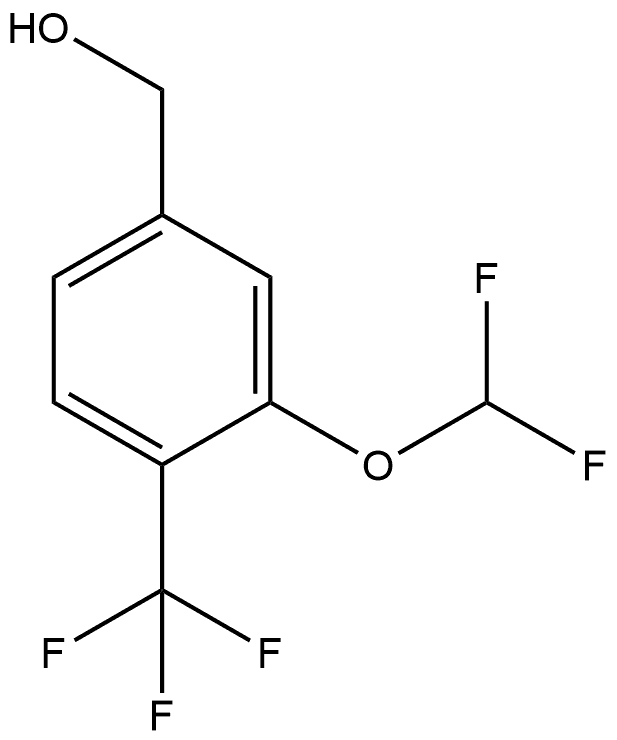 (3-(difluoromethoxy)-4-(trifluoromethyl)phenyl)methanol Structure