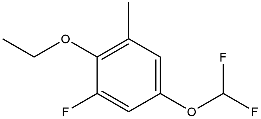 5-(Difluoromethoxy)-2-ethoxy-1-fluoro-3-methylbenzene Structure