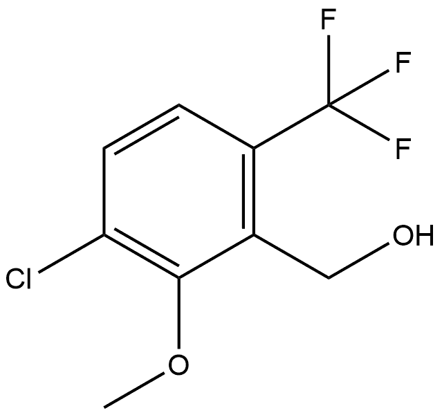 3-Chloro-2-methoxy-6-(trifluoromethyl)benzenemethanol Structure