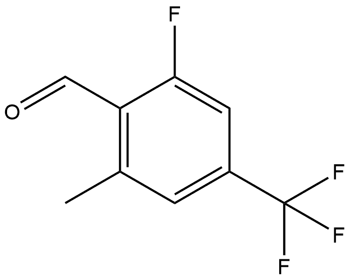 2-fluoro-6-methyl-4-(trifluoromethyl)benzaldehyde Structure