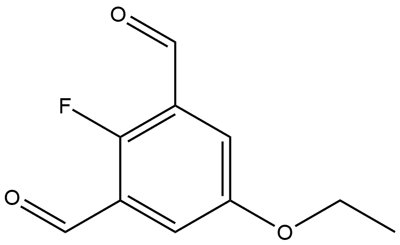 5-ethoxy-2-fluoroisophthalaldehyde Structure