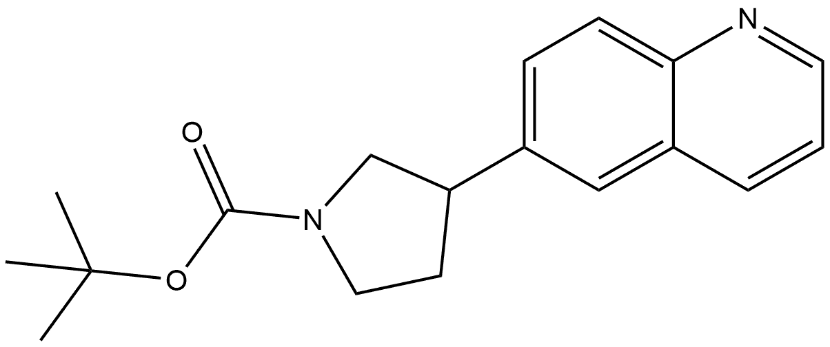 6-(1-Boc-3-pyrrolidinyl)quinoline Structure