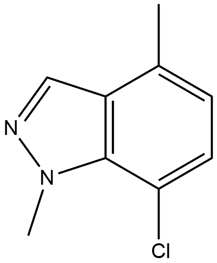 7-Chloro-1,4-dimethyl-1H-indazole Structure