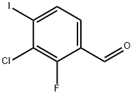 3-chloro-2-fluoro-4-iodobenzaldehyde 구조식 이미지