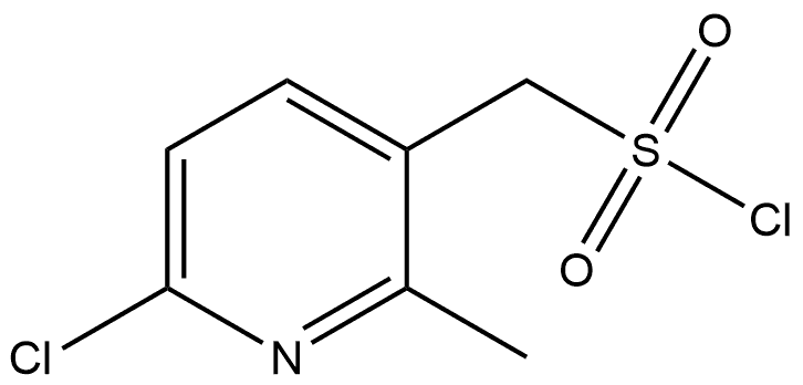 6-Chloro-2-methyl-3-pyridinemethanesulfonyl chloride (ACI) Structure