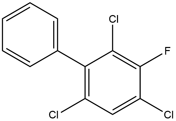 2,4,6-Trichloro-3-fluoro-1,1'-biphenyl Structure