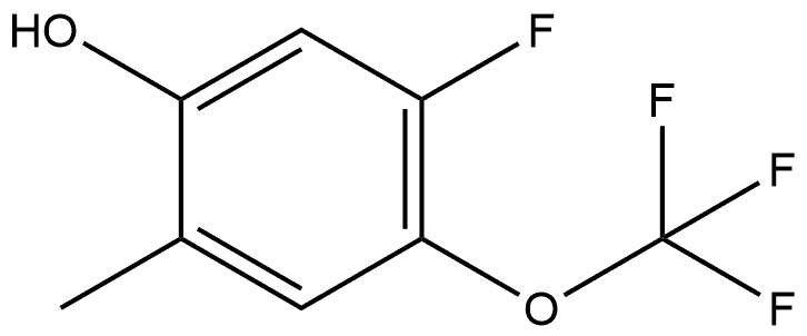 5-Fluoro-2-methyl-4-(trifluoromethoxy)phenol Structure