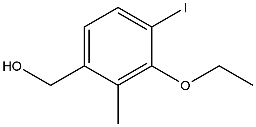 3-Ethoxy-4-iodo-2-methylbenzenemethanol 구조식 이미지