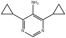 4,6-dicyclopropylpyrimidin-5-amine Structure