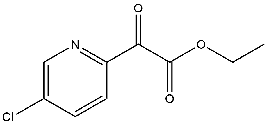 Ethyl 5-chloro-α-oxo-2-pyridineacetate Structure