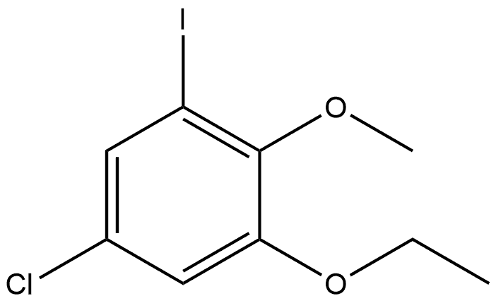 5-Chloro-1-ethoxy-3-iodo-2-methoxybenzene Structure