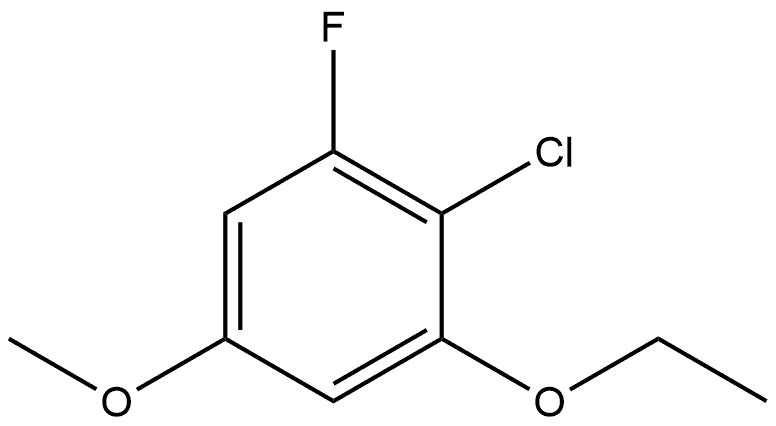 2-Chloro-1-ethoxy-3-fluoro-5-methoxybenzene Structure