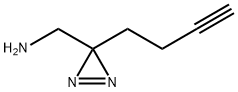 3H-Diazirine-3-methanamine, 3-(3-butyn-1-yl)- Structure