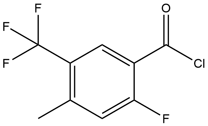 2-Fluoro-4-methyl-5-(trifluoromethyl)benzoyl chloride Structure