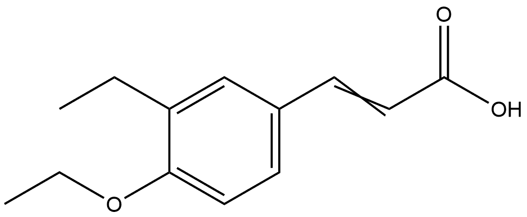 3-(4-Ethoxy-3-ethylphenyl)-2-propenoic acid Structure