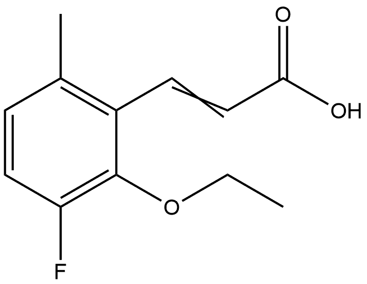 3-(2-Ethoxy-3-fluoro-6-methylphenyl)-2-propenoic acid Structure