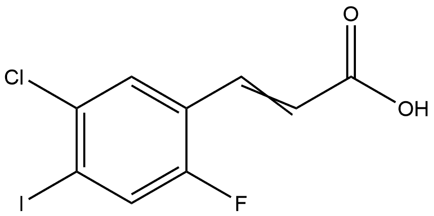 3-(5-Chloro-2-fluoro-4-iodophenyl)-2-propenoic acid Structure