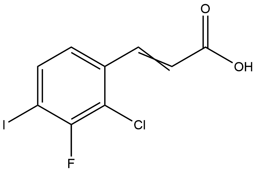 3-(2-Chloro-3-fluoro-4-iodophenyl)-2-propenoic acid Structure