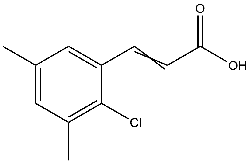 3-(2-Chloro-3,5-dimethylphenyl)-2-propenoic acid Structure