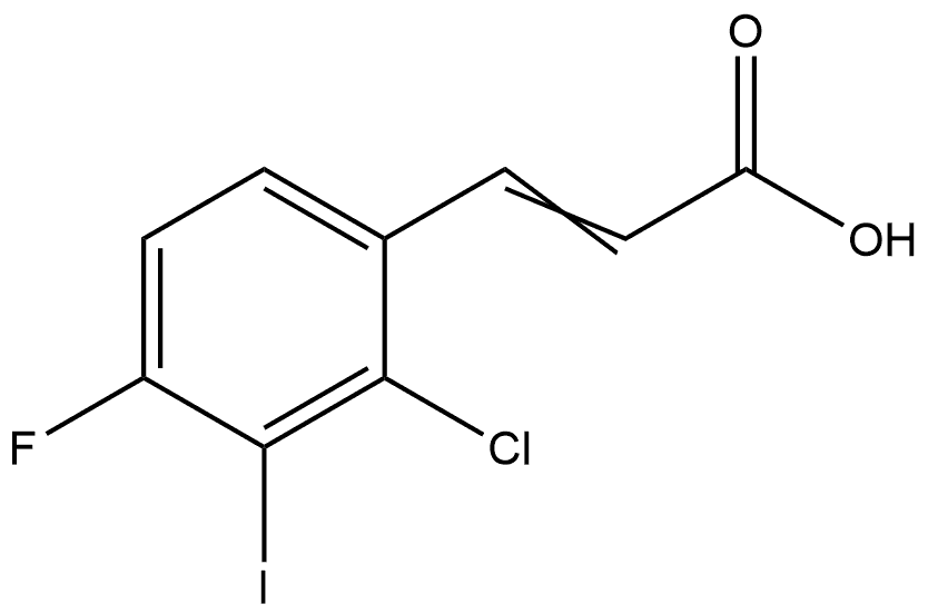 3-(2-Chloro-4-fluoro-3-iodophenyl)-2-propenoic acid Structure