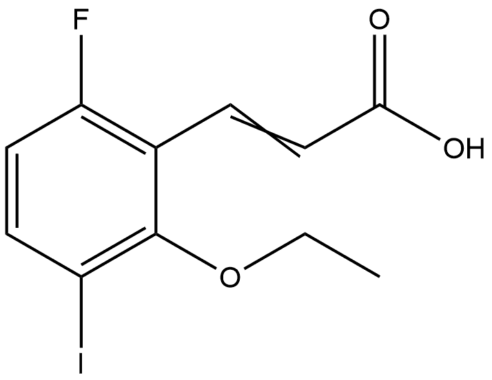 3-(2-Ethoxy-6-fluoro-3-iodophenyl)-2-propenoic acid Structure