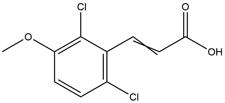 3-(2,6-Dichloro-3-methoxyphenyl)-2-propenoic acid Structure