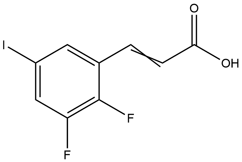 3-(2,3-Difluoro-5-iodophenyl)-2-propenoic acid Structure