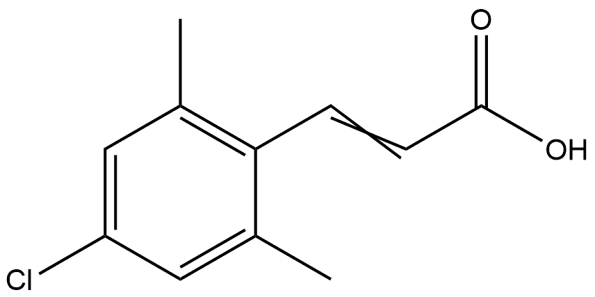 3-(4-Chloro-2,6-dimethylphenyl)-2-propenoic acid Structure