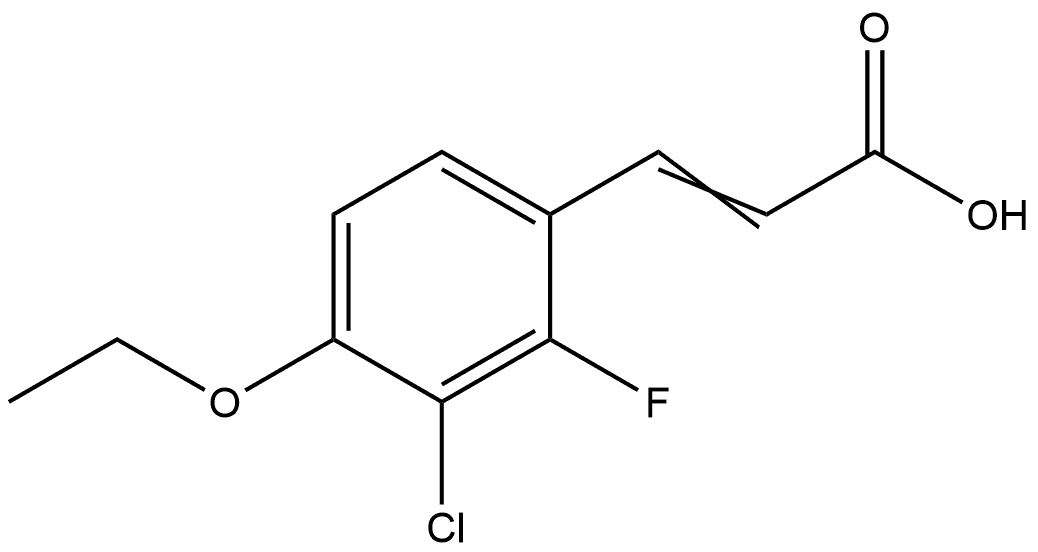 3-(3-Chloro-4-ethoxy-2-fluorophenyl)-2-propenoic acid Structure