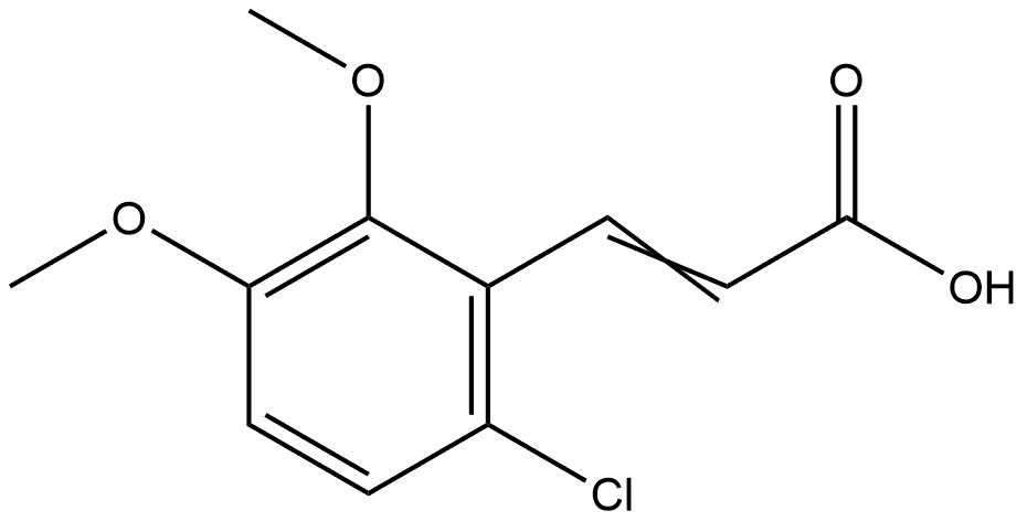 3-(6-Chloro-2,3-dimethoxyphenyl)-2-propenoic acid Structure