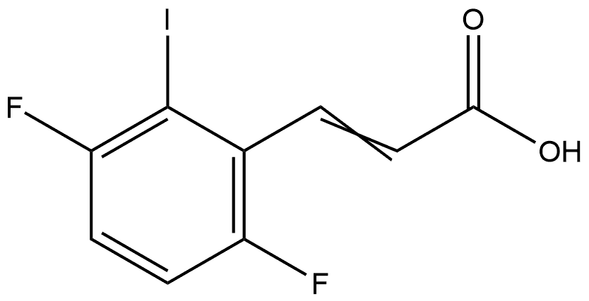 3-(3,6-Difluoro-2-iodophenyl)-2-propenoic acid Structure