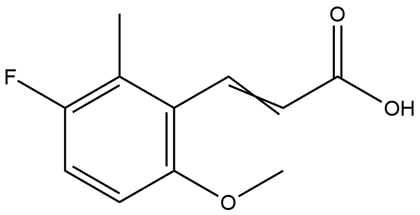 3-(3-Fluoro-6-methoxy-2-methylphenyl)-2-propenoic acid Structure