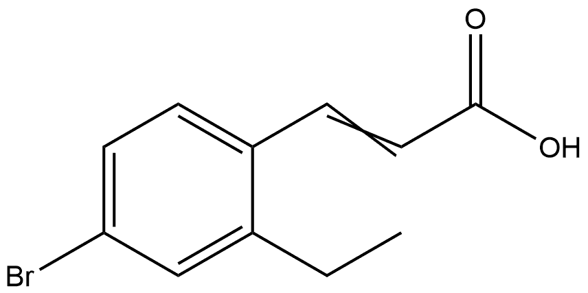 3-(4-Bromo-2-ethylphenyl)-2-propenoic acid Structure