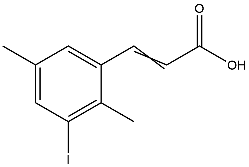 3-(3-Iodo-2,5-dimethylphenyl)-2-propenoic acid Structure