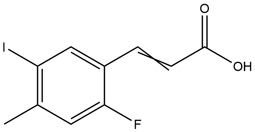 3-(2-Fluoro-5-iodo-4-methylphenyl)-2-propenoic acid Structure