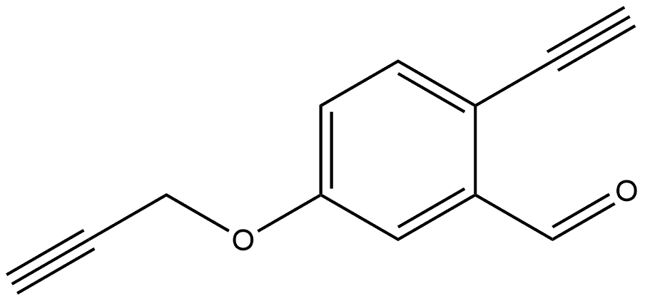 2-Ethynyl-5-(2-propyn-1-yloxy)benzaldehyde Structure