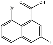 8-bromo-3-fluoro-naphthalene-1-carboxylic acid Structure