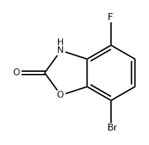 2(3H)-Benzoxazolone, 7-bromo-4-fluoro- Structure