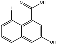 1-Naphthalenecarboxylic acid, 3-hydroxy-8-iodo- 구조식 이미지