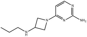 2-Pyrimidinamine, 4-[3-(propylamino)-1-azetidinyl]- Structure