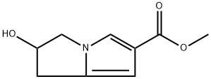 1H-Pyrrolizine-6-carboxylic acid, 2,3-dihydro-2-hydroxy-, methyl ester Structure