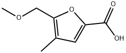 5-(Methoxymethyl)-4-methyl-2-furancarboxylic acid Structure