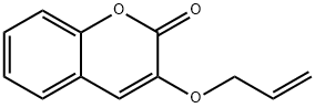 2H-1-Benzopyran-2-one, 3-(2-propen-1-yloxy)- 구조식 이미지