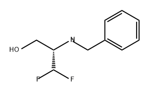 1-Propanol, 3,3-difluoro-2-[(phenylmethyl)amino]-, (2S)- Structure